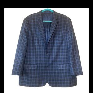 Jack Nicklaus Men's Blue Plaid Blazer SZ 2XL